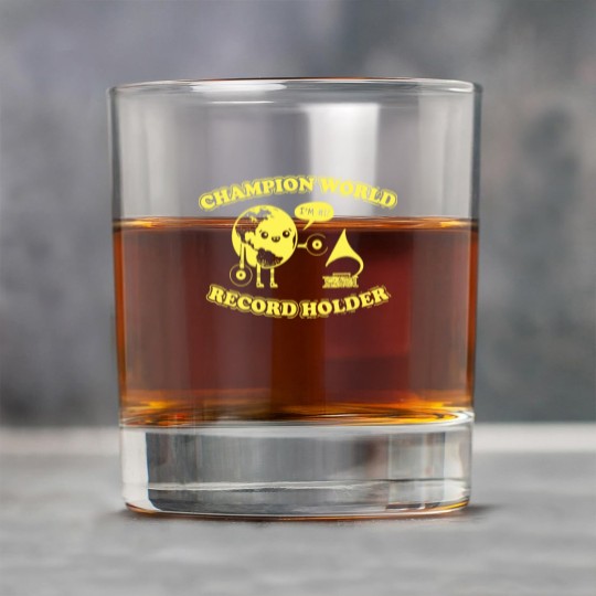 Discover W record Holder Rock Glasses