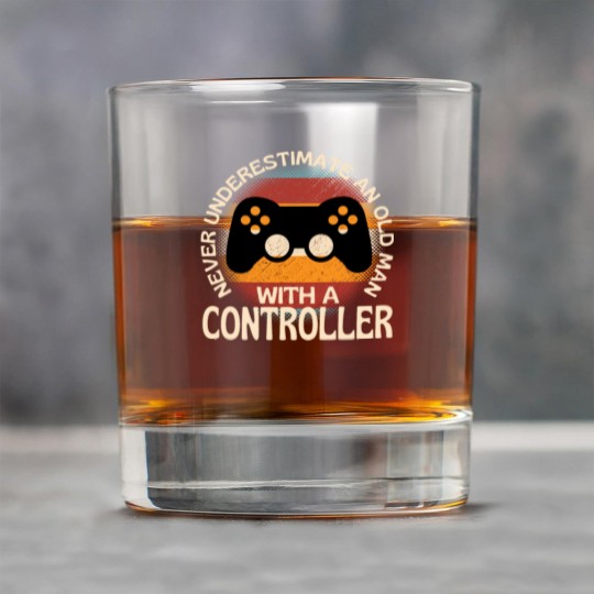 Discover Old Man With A Controller Rock Glasses