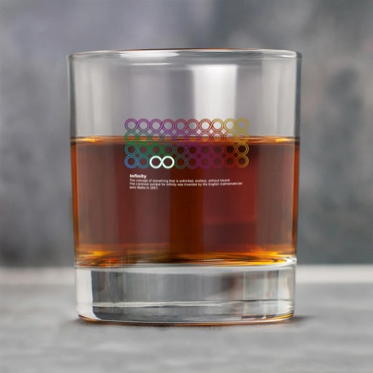 Discover Infinity math symbol Rock Glasses