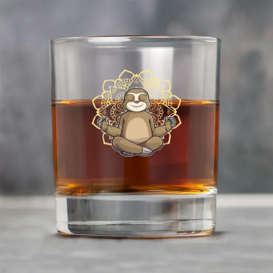 Discover Yoga Sloth My Spirit Animal Meditation Namaste Lazy Animal Rock Glasses