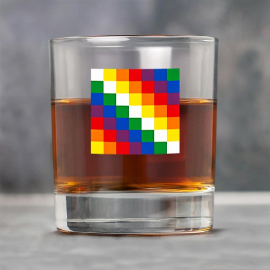 Discover wiphala flag symbol bolivia qullasuya incan banner t Rock Glasses