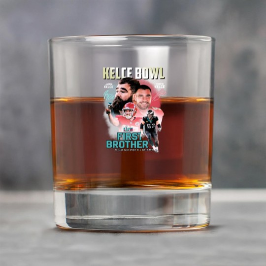 Discover Vintage Kelce Bowl Rock Glasses, Travis Kelce and Jason Kelce Bowl Rock Glasses