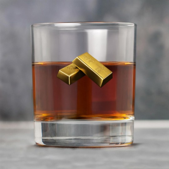 Discover Shiny Gold Rock Glasses