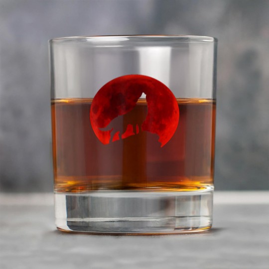 Discover Wolf Howling at Moon Rock Glasses