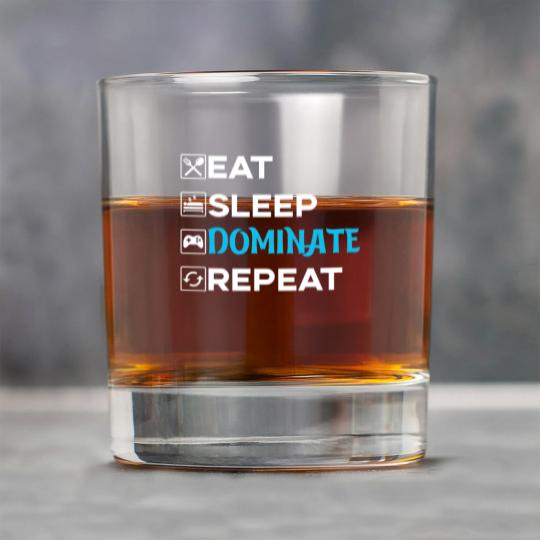 Discover eat sleep dominant repeat Rock Glasses