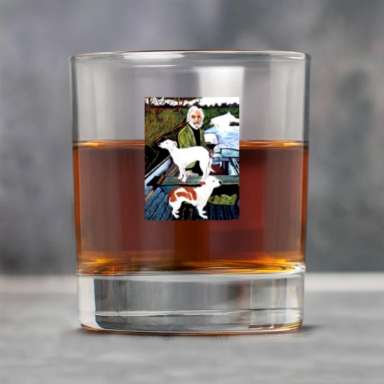 Discover Goodfellas Painting Old Man with Dog Rock Glasses