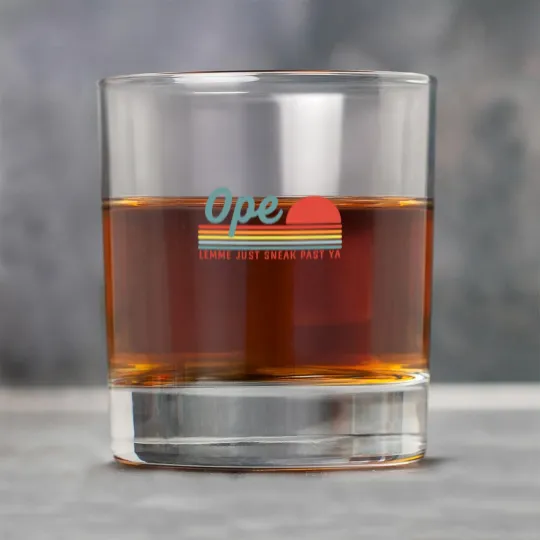 Discover Men Funny Midwest Gift, Ope Just Gonna Sneak Right Rock Glasses