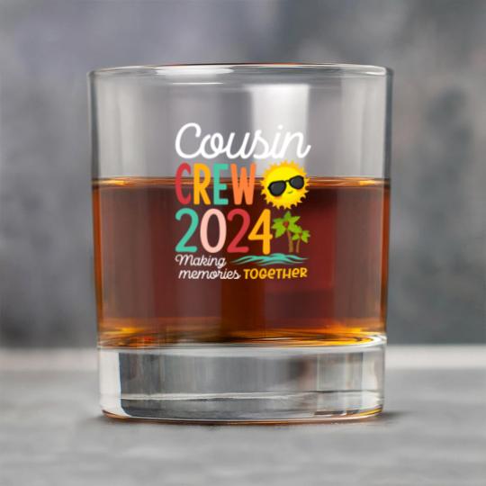 Discover Cousin Crew 2023 Summer Vacation Beach Family Trip Matching Rock Glasses