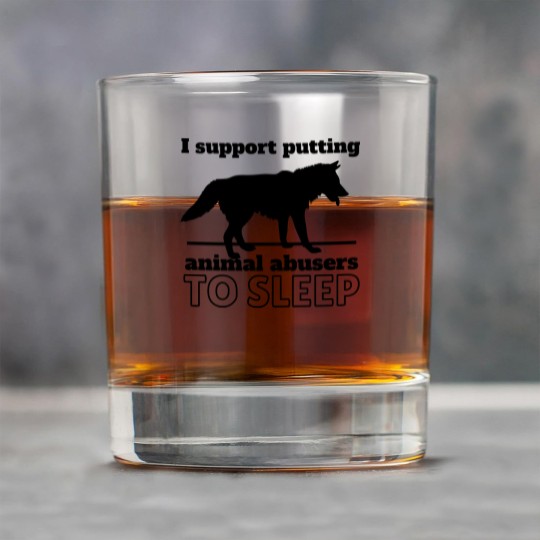 Discover I support puttin animal abusers to SLEEP Rock Glasses