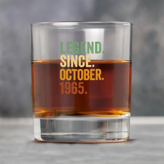 Discover Retro 1965 Birthday October Born Legend Since 1965 Rock Glasses
