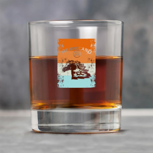 Discover Heartland,heartland ranch,Sunset heartland Rock Glasses