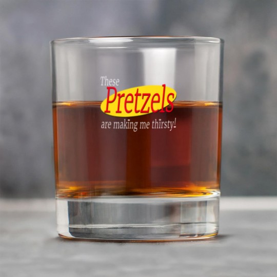 Discover these pretzels are making me thirsty Rock Glasses
