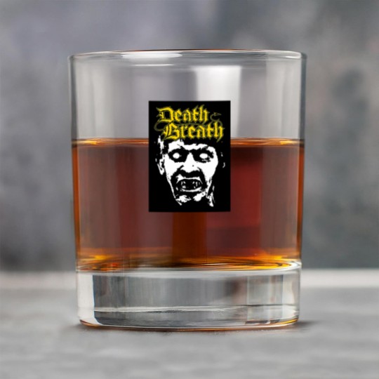 Discover death breath Art Album Classic Rock Glasses | Essential Rock Glasses
