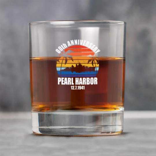Discover Pearl Harbor Anniversary Sunset Rock Glasses