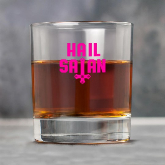 Discover Hail Satan | Hot Pink on Black | Satanic - Hail Satan - Rock Glasses