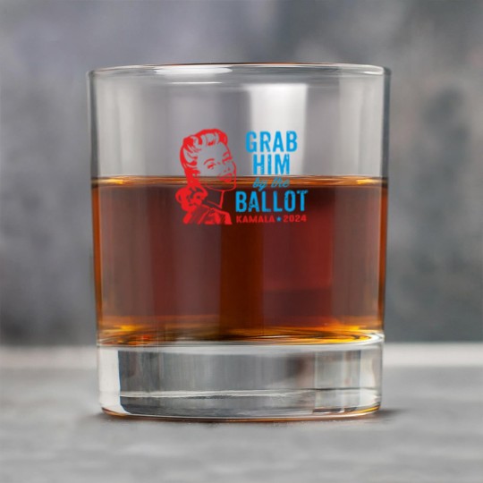 Discover Grab Him By The Ballot Kamala 2024 Funny Harris Election Rock Glasses
