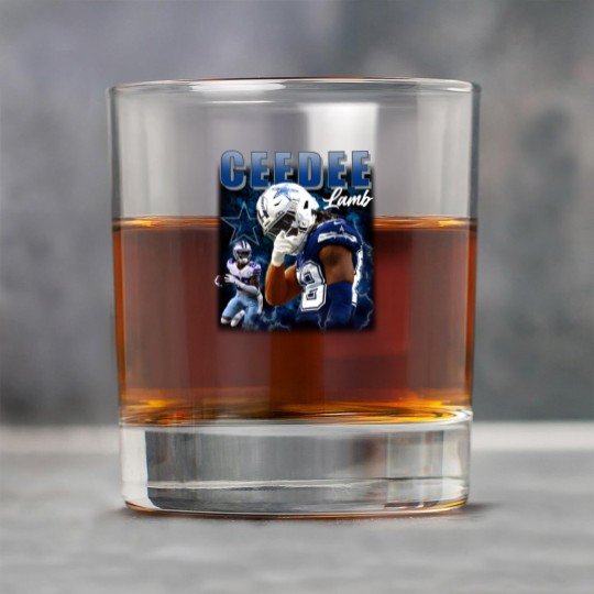 Discover Ceedee Lamb Cowboys Rock Glasses, America Football Rock Glasses, Washed Color Rock Glasses