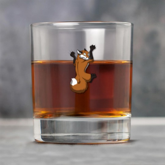 Discover Clinging Red Fox Rock Glasses