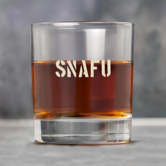 Discover SNAFU Funny Military Slang Design Stencil look le Rock Glasses