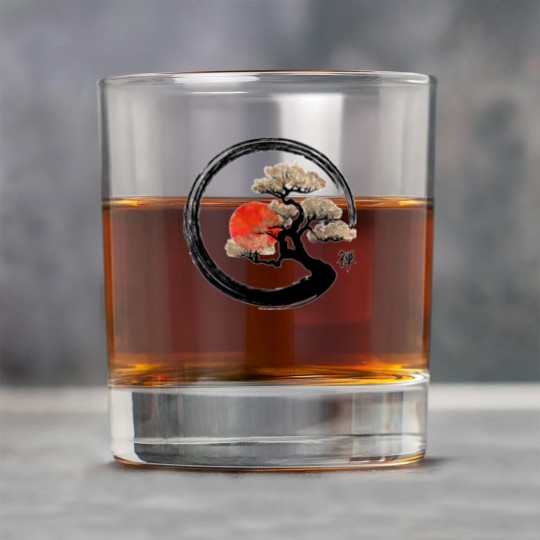 Discover Enso Zen Circle and Bonsai Tree Rock Glasses