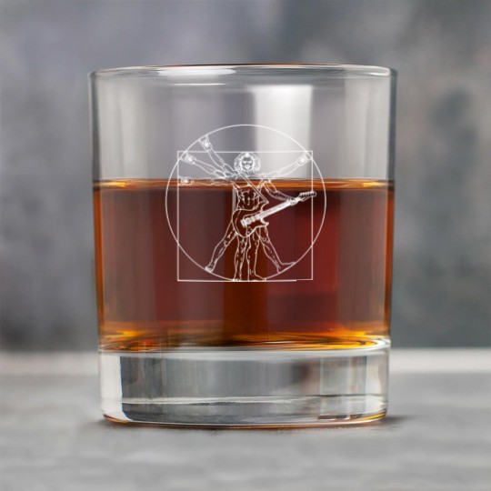 Discover Vitruvian Man Guitar Music Player Da Vinci Rock Glasses
