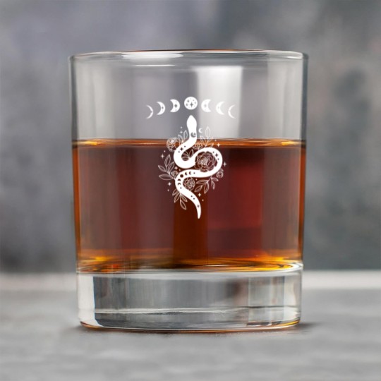 Discover Celestial Snake, Mystical Lunar Snake, Celestial Mystical Floral Moon Snake Rock Glasses
