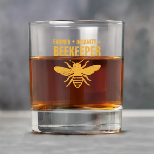 Discover Funny Bee Keeper Design Rock Glasses