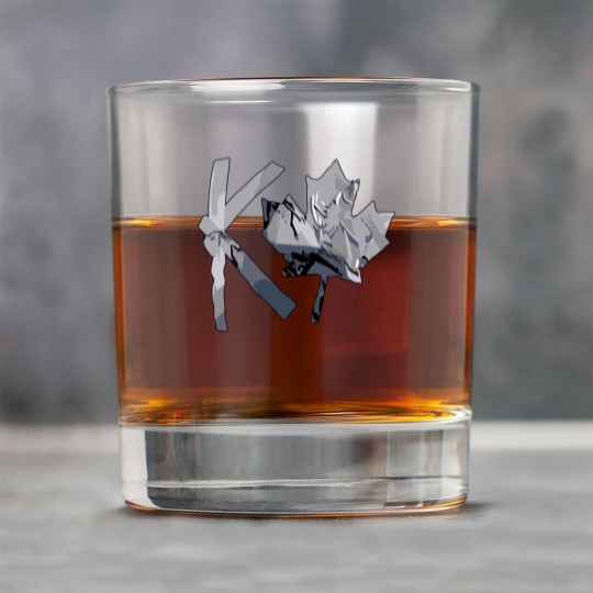 Discover Wrestling Entertainment Kevin Owens K Canada Maple Leaf Rock Glasses