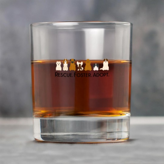 Discover Rescue Foster Adopt Dogs - Dogs - Rock Glasses - Dog Lover Rock Glasses, Classic Rock Glasses