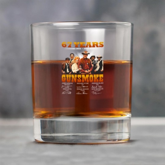 Discover Gunsmoke 68th Anniversary 1955-2023 Signatures Rock Glasses