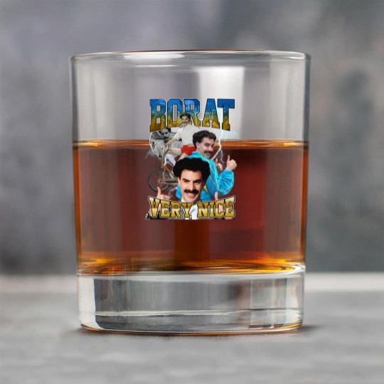 Discover Limited Borat Very Nice Vintage Rock Glasses, Gift For Women and Man Unisex Rock Glasses, Vintage 80s 90s Borat Fan Gift, Borat Rock Glasses