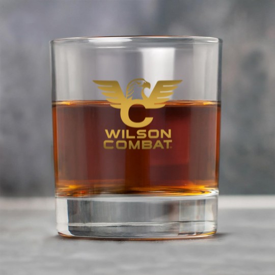 Discover wilson combat golden logo Rock Glasses