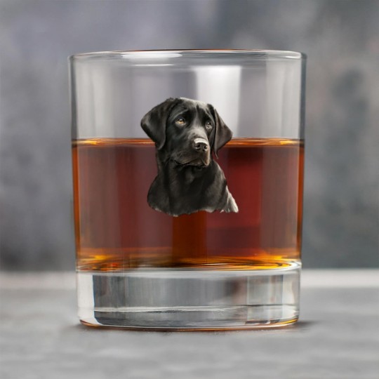 Discover Black Labrador Black Labrador- Black Labrador Head And Shoulders Rock Glasses