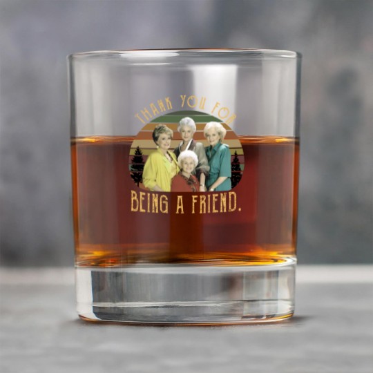 Discover The Stay Golden Thank You For Being A Friend 80s Vintage Sunset Rock Glasses