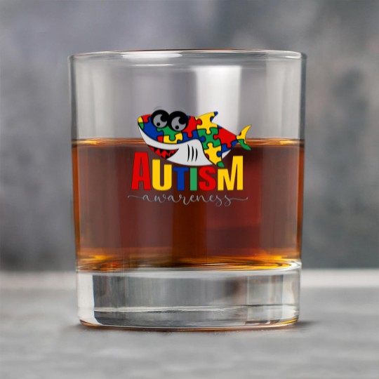 Discover Shark Autism Support Gift Rock Glasses