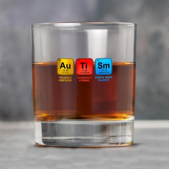 Discover Autism Awareness Women Men Kids Elements Periodic Table ASD Rock Glasses