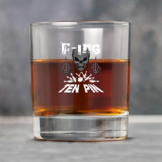 Discover Funny F-ing Ten Pin Bowling Sports Rock Glasses