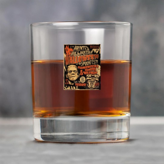 Discover Frankenstein and Wolfman Vintage Retro Halloween , 80's Horror Rock Glasses