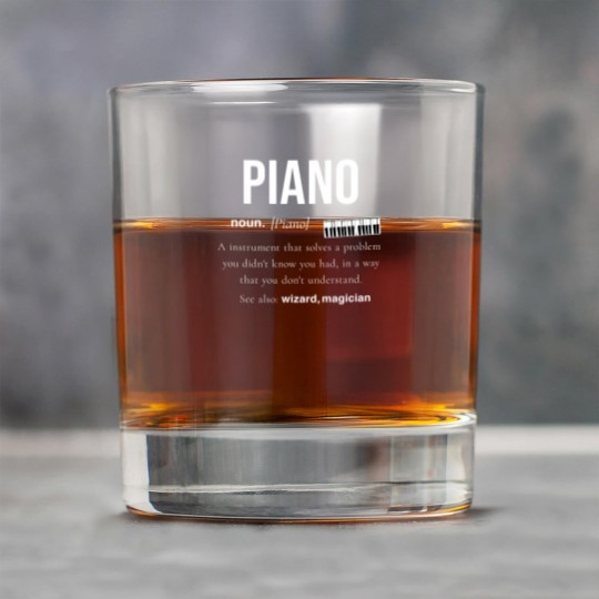 Discover Piano Piano Music Gift Wings Digital Piano Rock Glasses