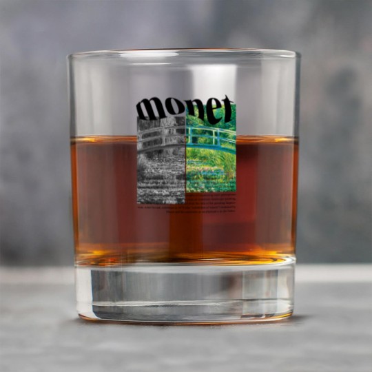 Discover Claude Monet Rock Glasses, Minimalist Art, The Water-Lily Pond Rock Glasses