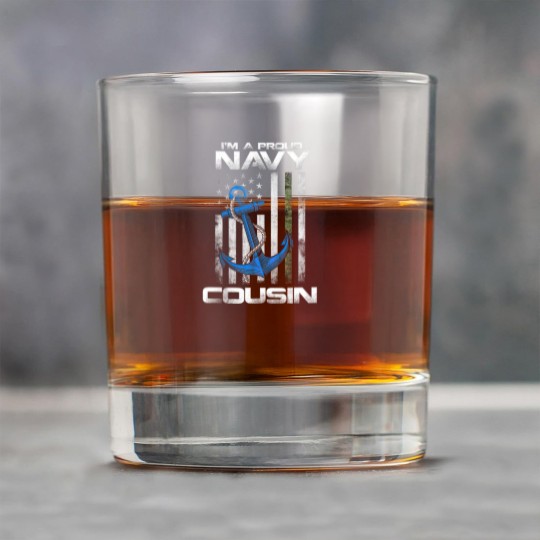 Discover Proud Navy Cousin American Flag Vintage Rock Glasses