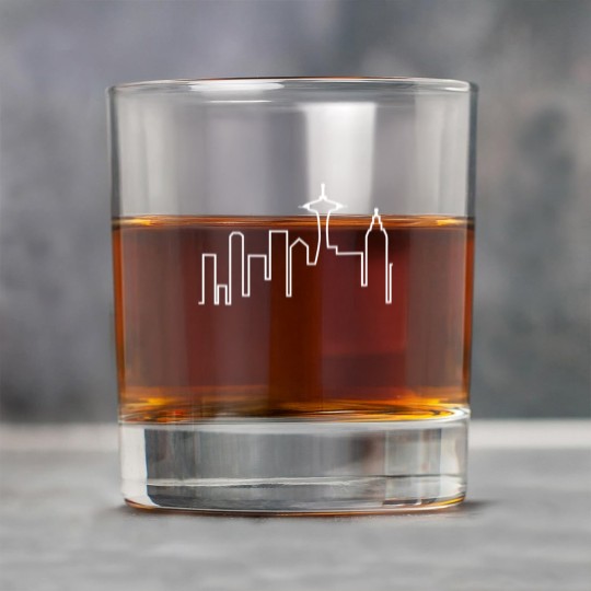 Discover Seattle Skyline (Frasier) Rock Glasses