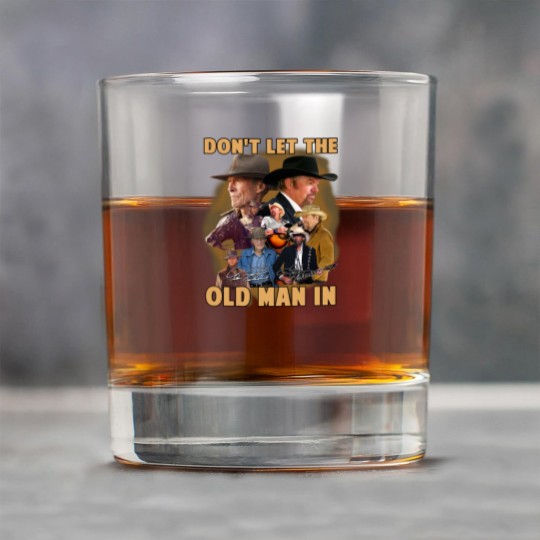 Discover Toby Keith Don't Let The Old Man In Signatures Rock Glasses Gift For Fans