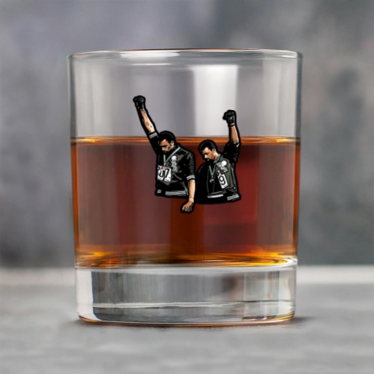 Discover Tommie-Smith-John-Carlos-And-The-1968-Black-Power-Salute BEAUTY Rock Glasses
