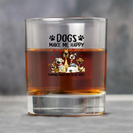 Discover dogs make me happy humans make my head hurt Rock Glasses