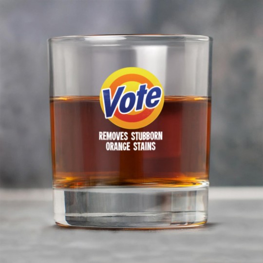 Discover Vote Removes Stubborn Orange Stains - Grunge ver Rock Glasses