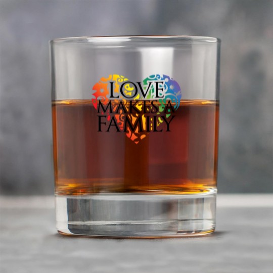 Discover LOVE Makes A Family Rock Glasses