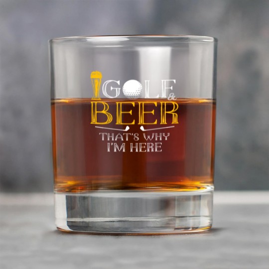 Discover Golf and Beer Joke Dad Rock Glasses Funny Beer And Golf Lover Gift - Drinking Beer And Playing Golf Great - Rock Glasses