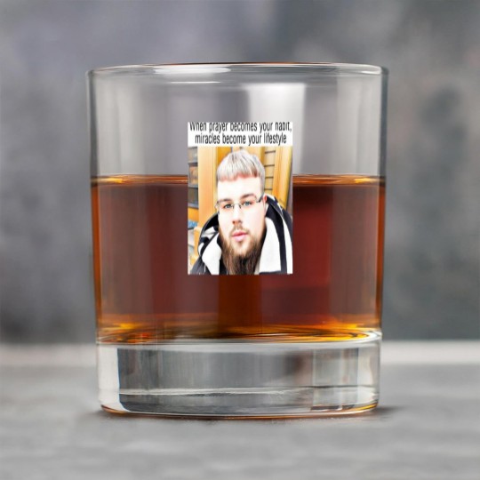 Discover (joeyy) when prayer becomes your habit, miracles become your lifestyle Long Rock Glasses