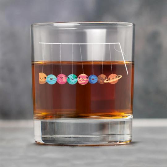Discover Planets, solar system, Newton's cradle (1) Rock Glasses